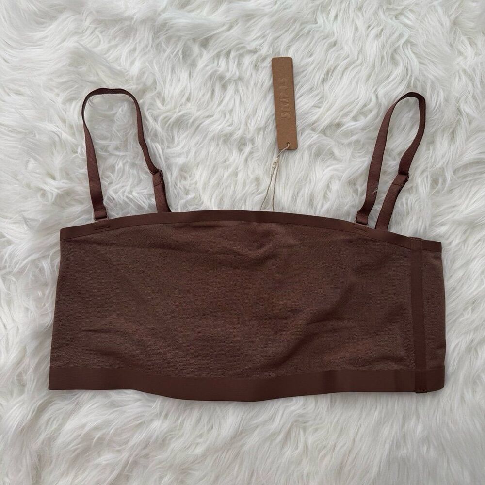 Skims Sheer Sculpt Bandeau Jasper Size Large